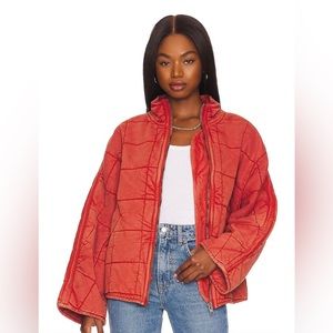 NWT Free People Dolman Quilted Knit Jacket